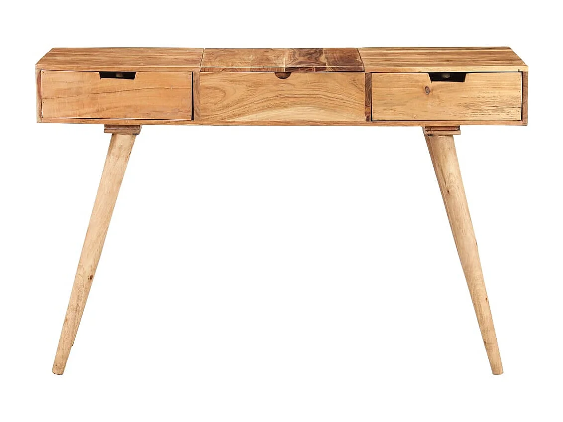 Toletta con specchio 112 x 45 x 76 cm in legno massello di acacia 02_0006245