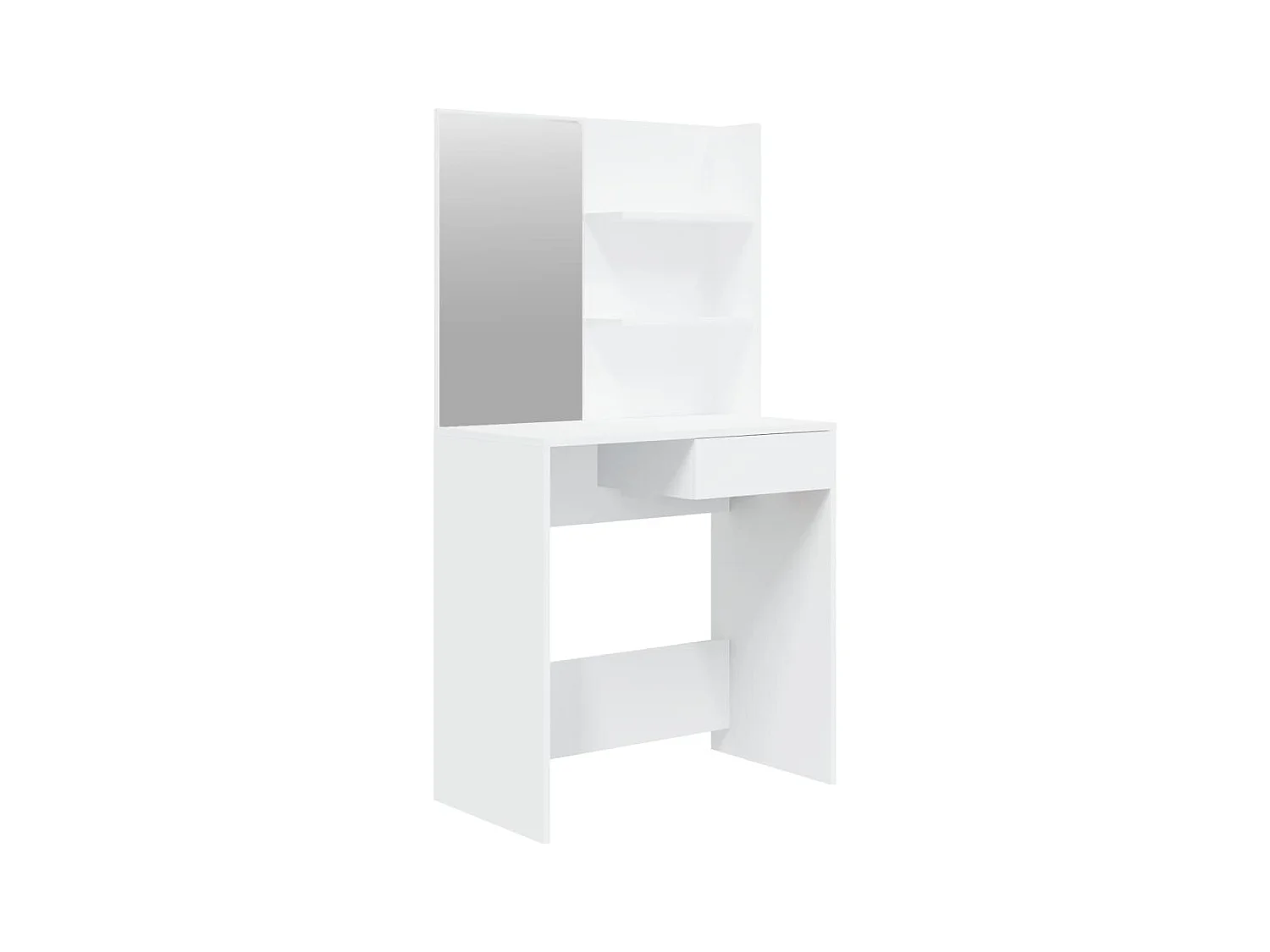 Coiffeuse design avec miroir blanche 74.5 x 40 x 141 cm 02_0006281