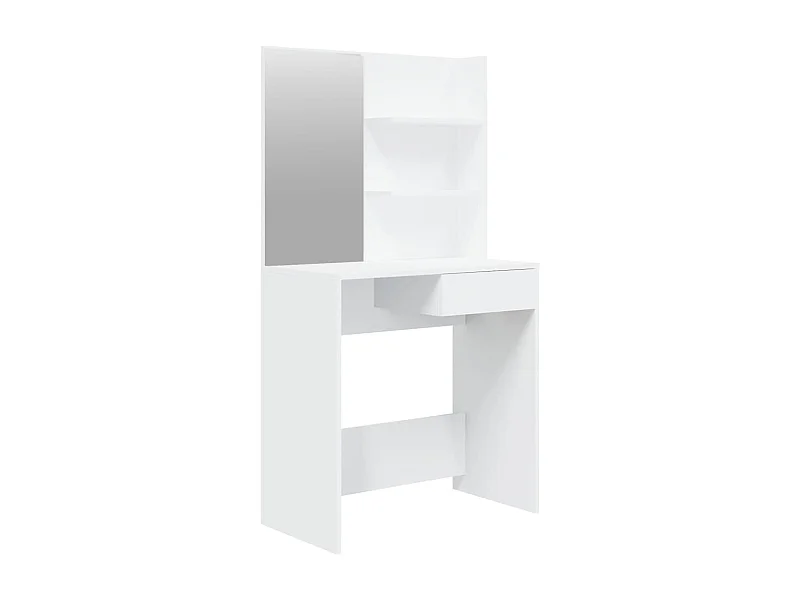Toilette di design con specchio 74,5 x 40 x 141 cm bianco 02_0006281