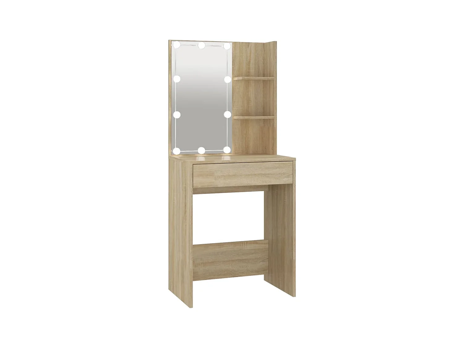 Toilette di design con LED 60 x 40 x 140 cm beige 02_0006290