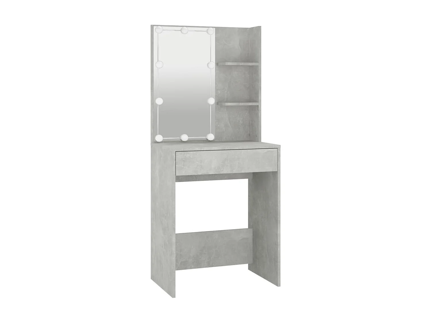 Toilette dal design moderno con LED 60 x 40 x 140 cm grigio 02_0006393