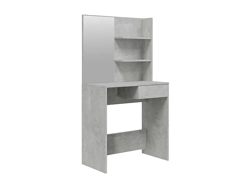 Toilette di design moderno con specchio 74,5 x 40 x 141 cm grigio 02_0006361