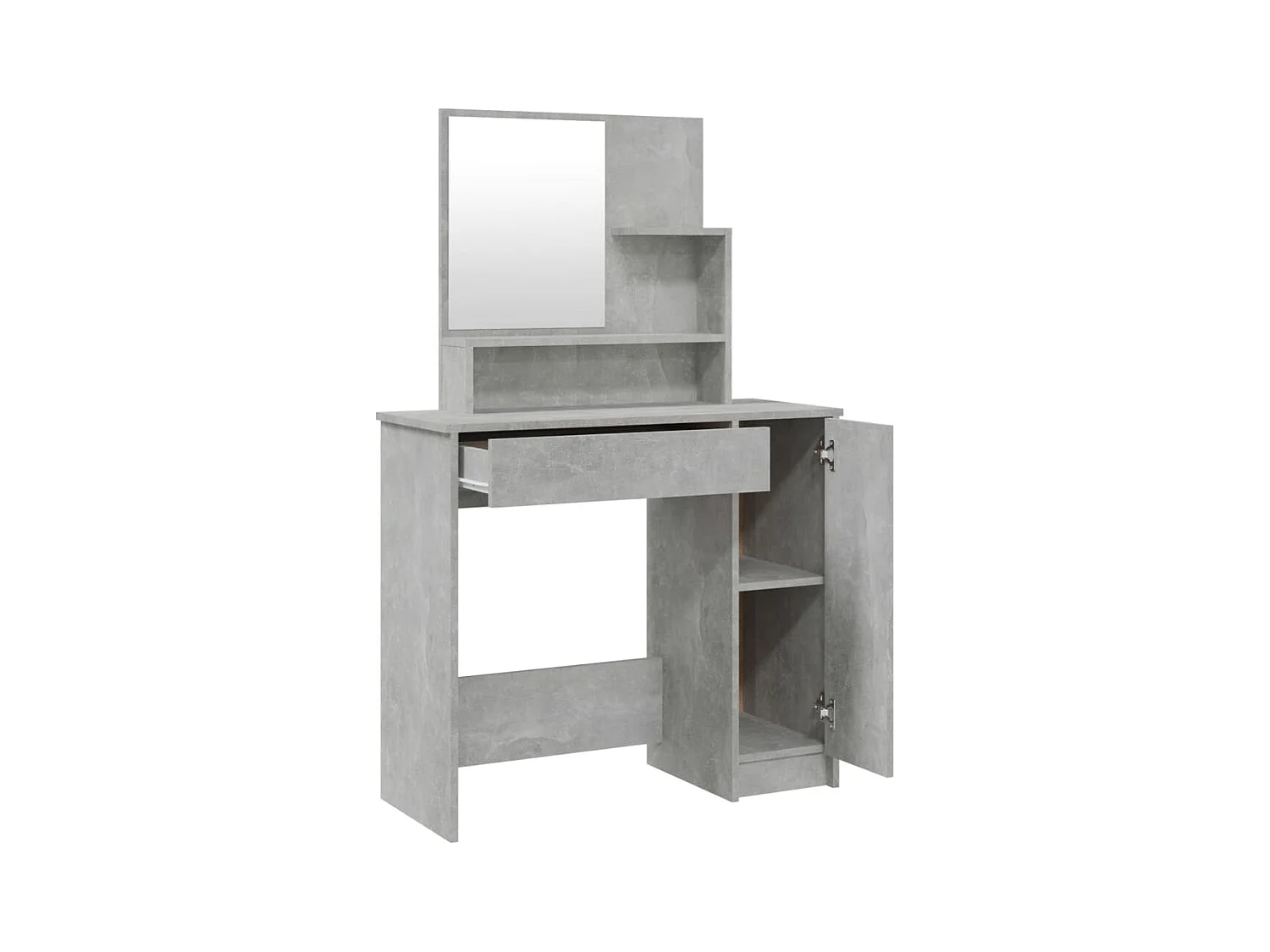 Ensemble de coiffeuse 86,5 grise 86.5 x 35 x 136 cm 02_0006236