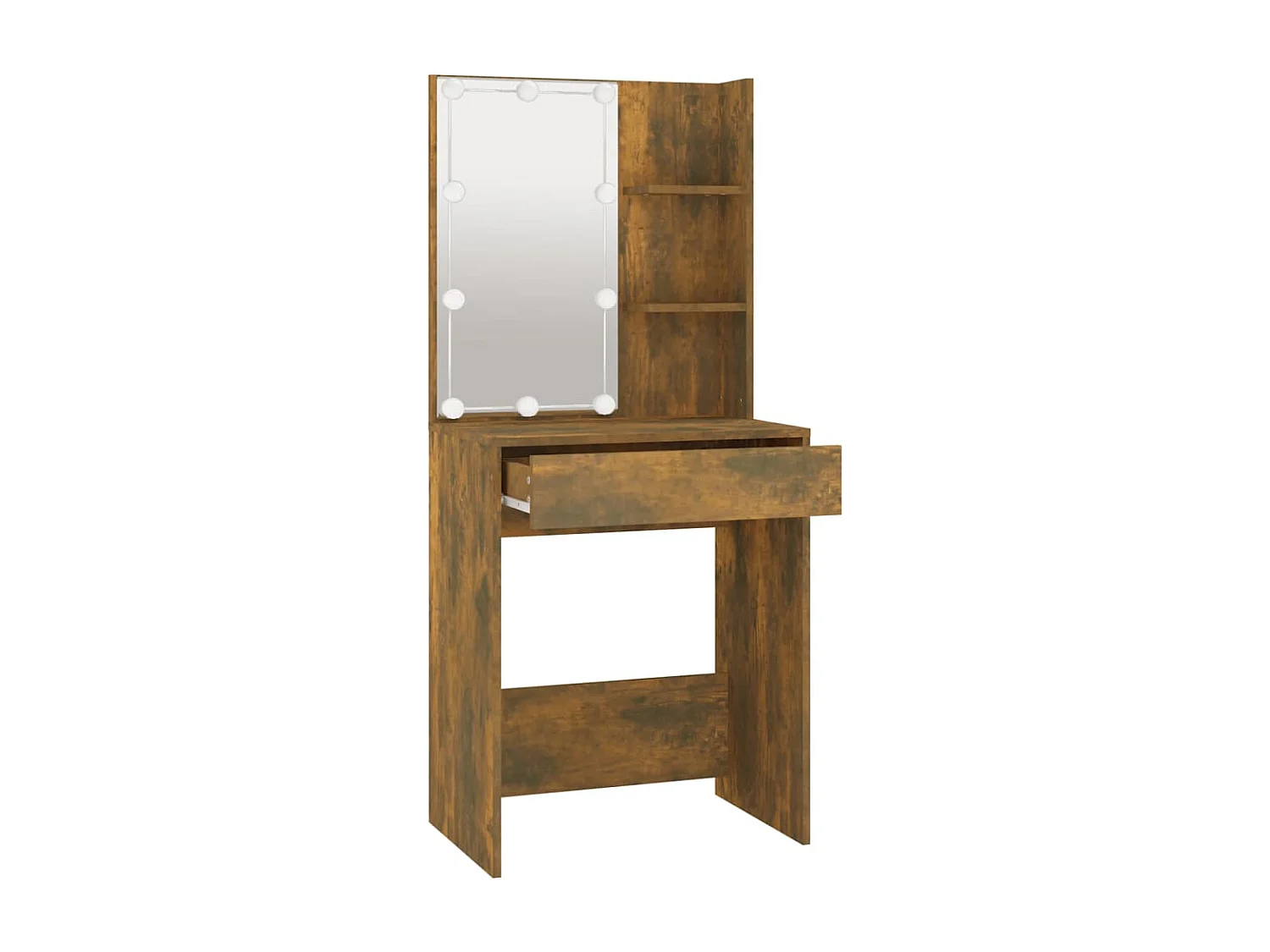 Coiffeuse avec led beige 60 x 40 x 140 cm 02_0006403