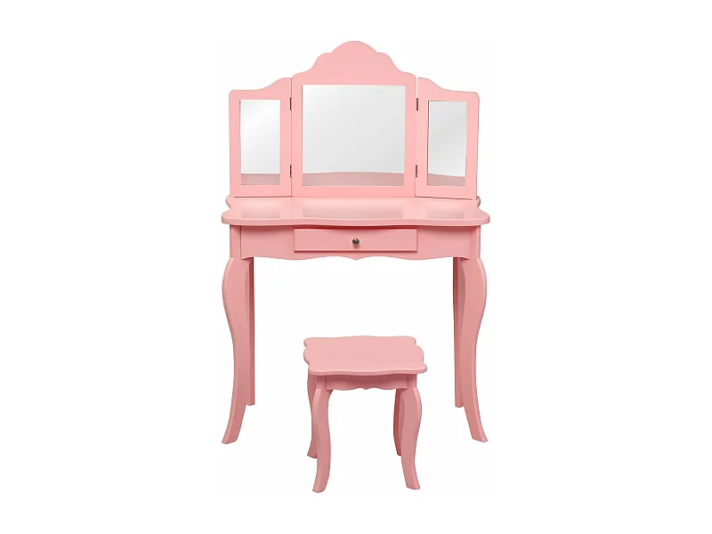 Coiffeuse enfant rose avec 70 x 34 x 104 cm 20_0008329