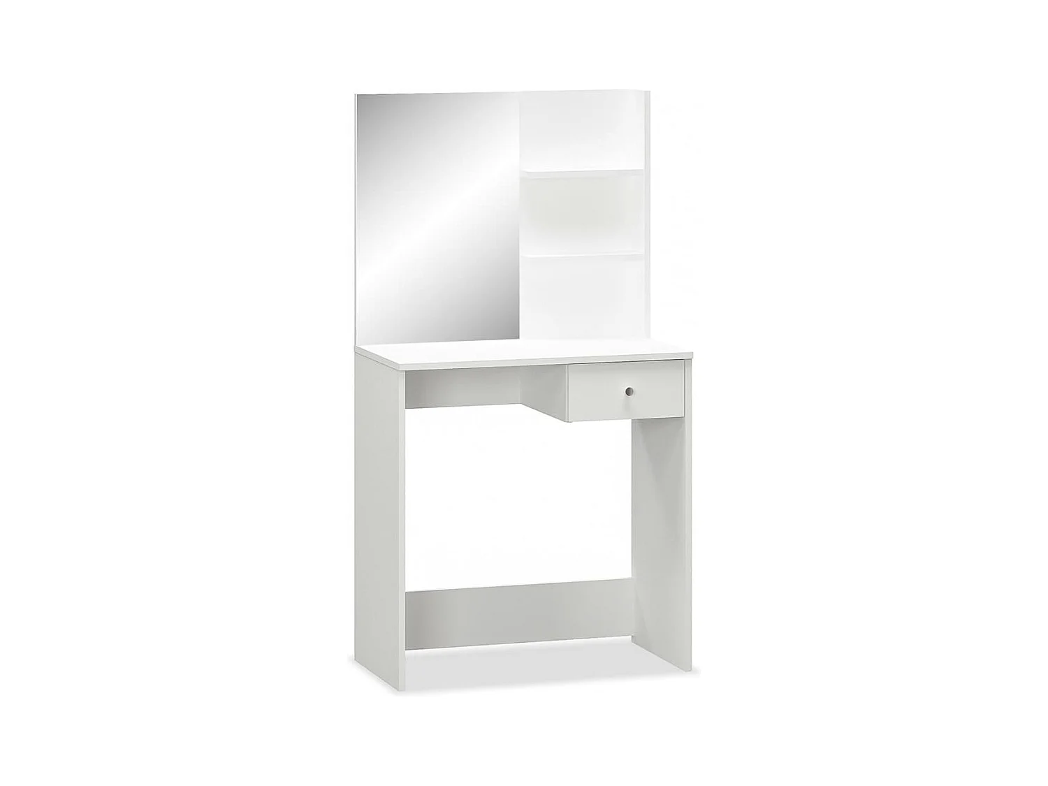 Coiffeuse design bois d’ingénierie bois blanche 75 x 40 x 141 cm 02_0006337