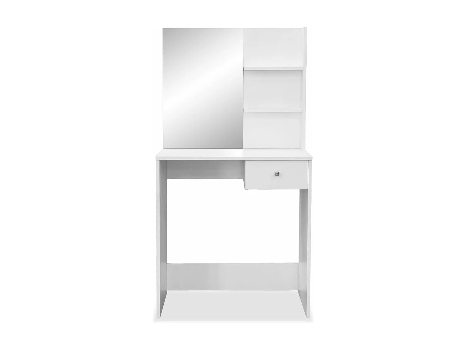 Coiffeuse design bois d’ingénierie bois blanche 75 x 40 x 141 cm 02_0006337