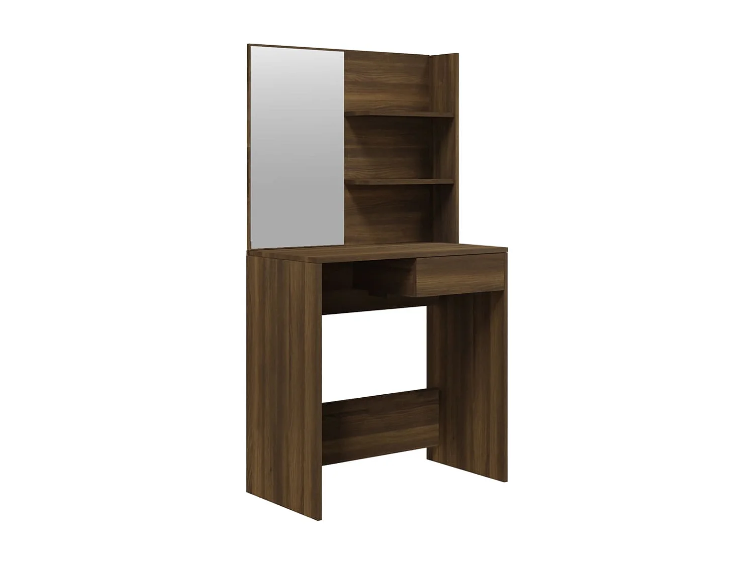 Toilette di design moderno con specchio 74,5 x 40 x 141 cm marrone 02_0006344