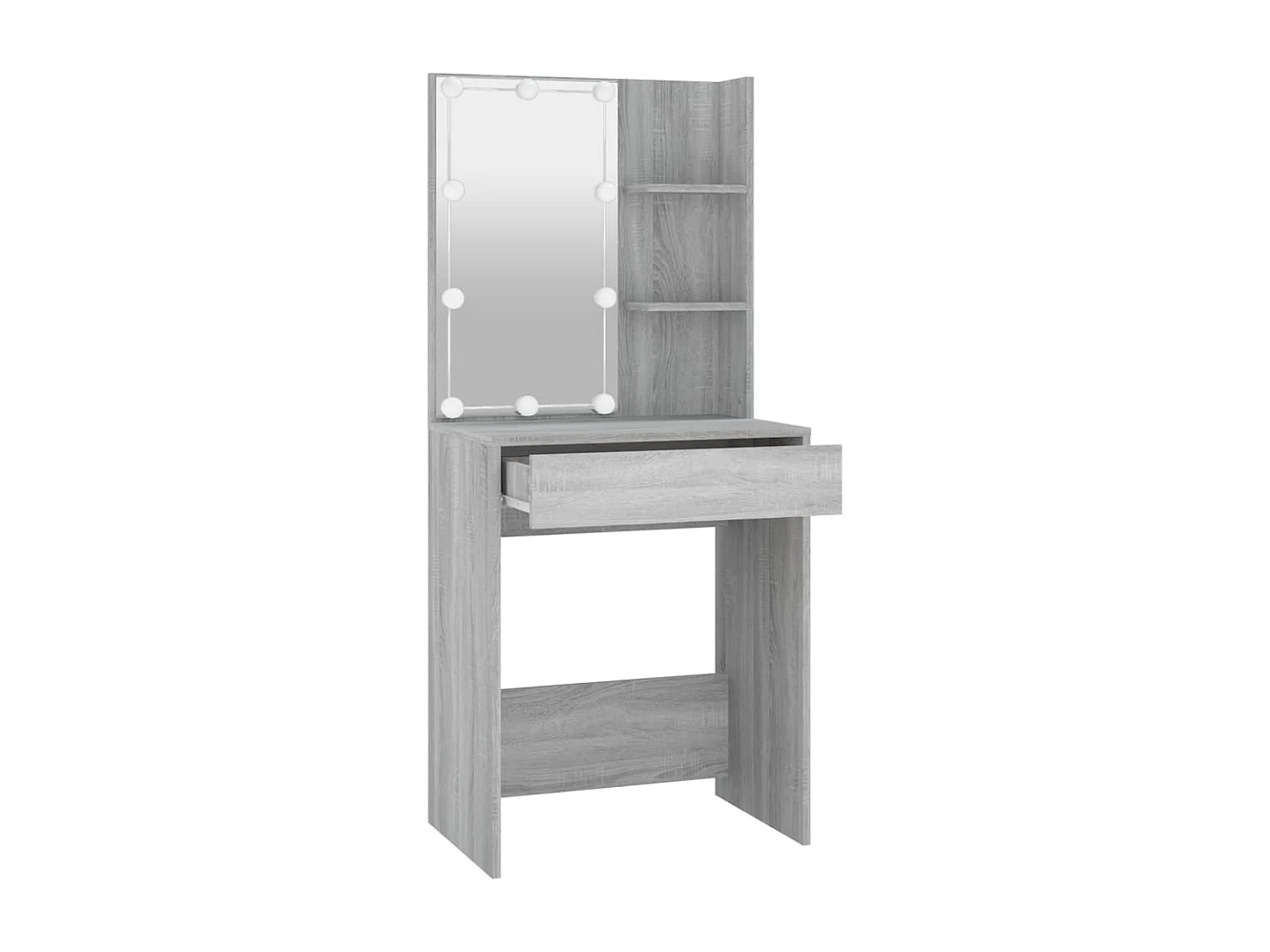 Coiffeuse avec led 60 grise 60 x 40 x 140 cm 02_0006283