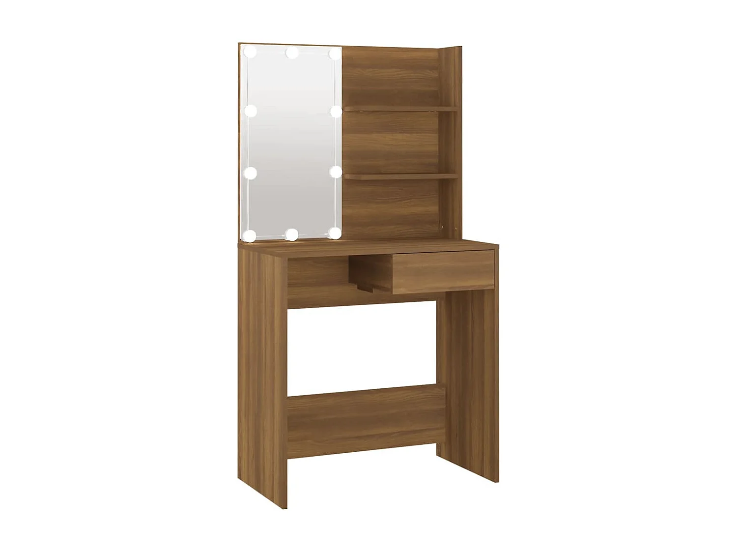 Coiffeuse table de maquillage beige 74.5 x 40 x 141 cm 02_0006299