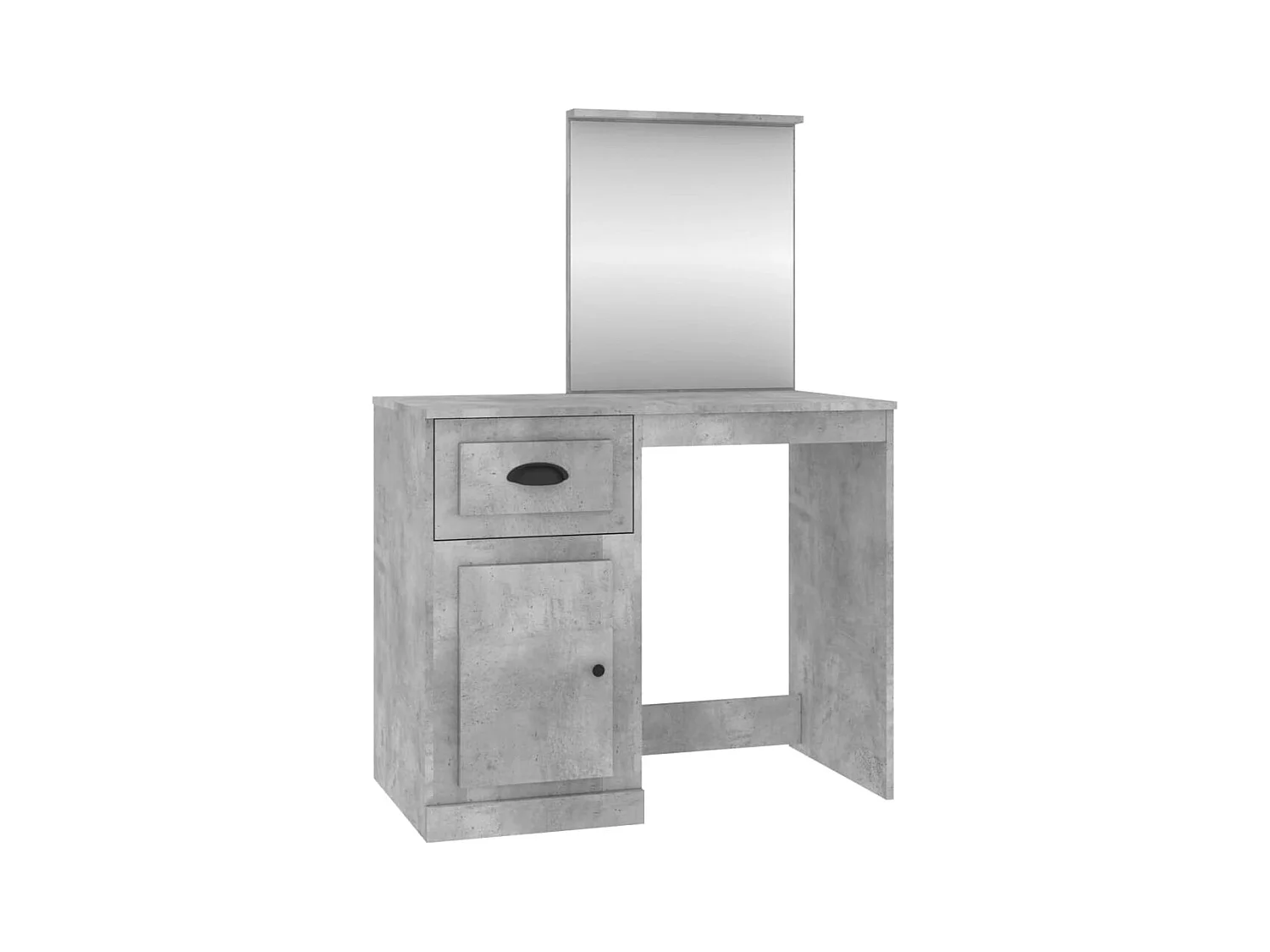 Toeletta tavolo da trucco mobili di design mobili per camera da letto e specchio 90 x 50 x 132,5 cm multistrato grigio 02_0006310