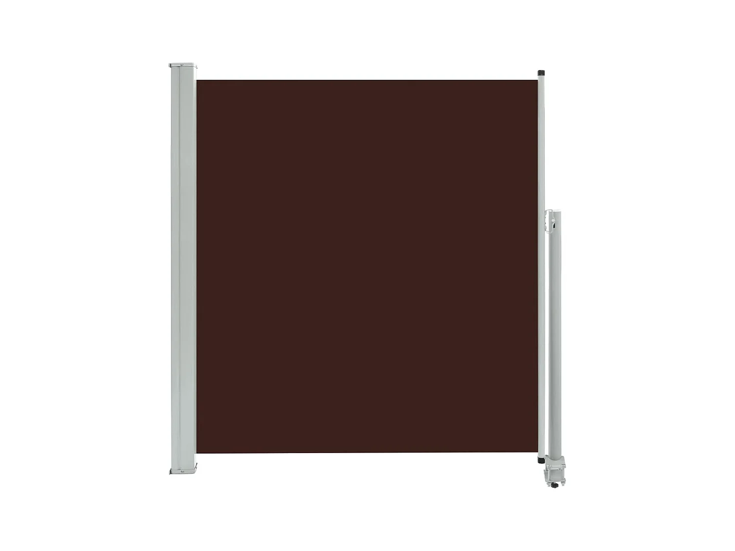 Tenda da sole parasole laterale retrattile per patio giardino terrazza balcone schermo di protezione visiva 140 x 300 cm marrone 02_0007229