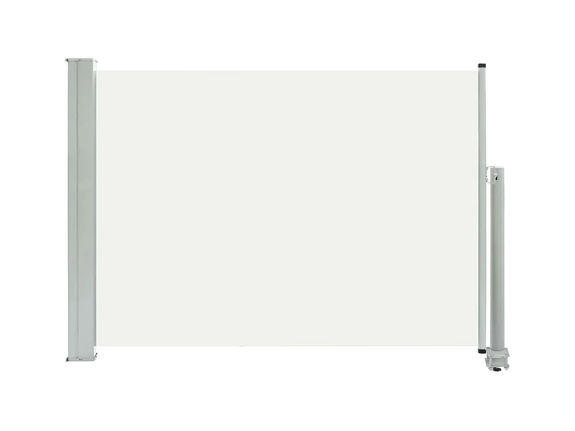 Auvent paravent store brise-vue crème 300 x 300 x 80 cm 02_0007395