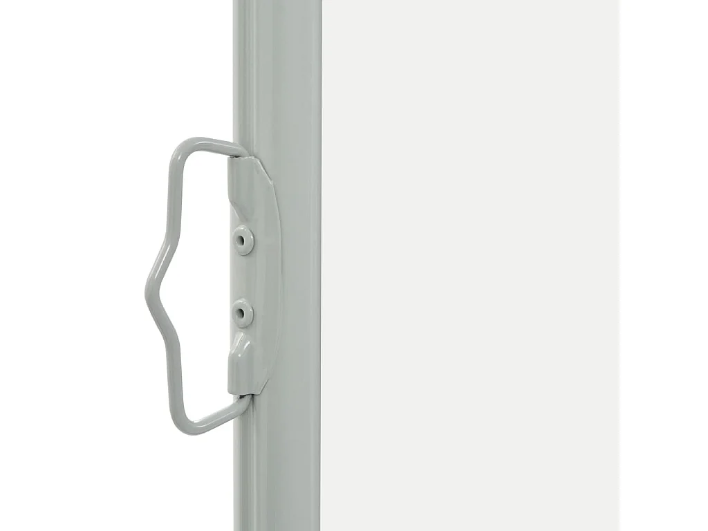 Toldo de protección lateral retráctil para terraza, jardín, terraza, balcón, protección visual 80 x 300 cm crema 02_0007395