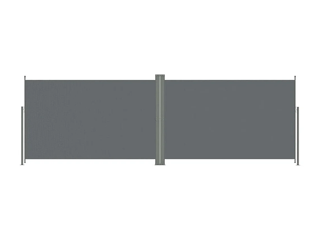 Tela de toldo cortina de privacidade lateral retrátil para pátio jardim terraço varanda tela de proteção visual 200 x 600 cm antracite 02_0007123