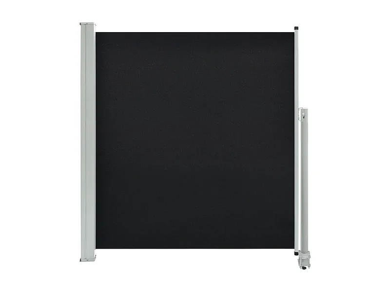 Toldo de protección lateral retráctil para patio, jardín, terraza, balcón, protección visual, 140 x 300 cm, negro 02_0007230