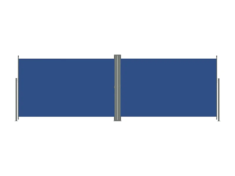 Tenda da sole schermo retrattile laterale privacy per patio giardino terrazza balcone protezione visiva schermo blu 200 x 600 cm 02_0007148