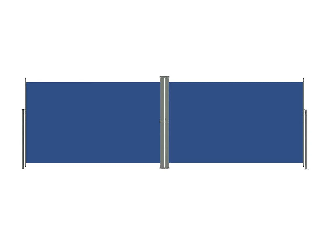 Tela de toldo cortina de privacidade lateral retrátil para pátio jardim terraço varanda proteção visual tela azul 200 x 600 cm 02_0007148