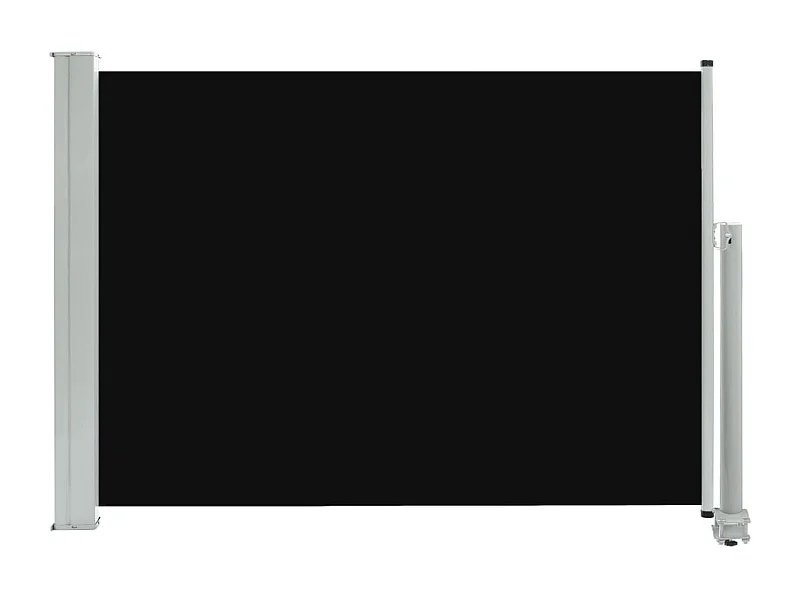 Auvent paravent store brise-vue noire 300 x 80 x 80 cm 02_0007398