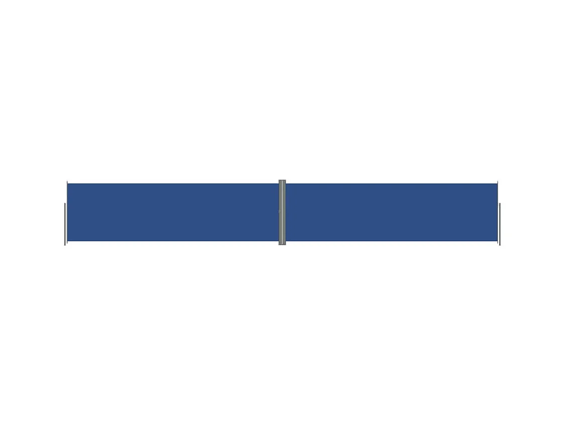 Tenda da sole schermo retrattile laterale privacy per patio giardino terrazza balcone protezione visiva schermo blu 180 x 1200 cm 02_0007144