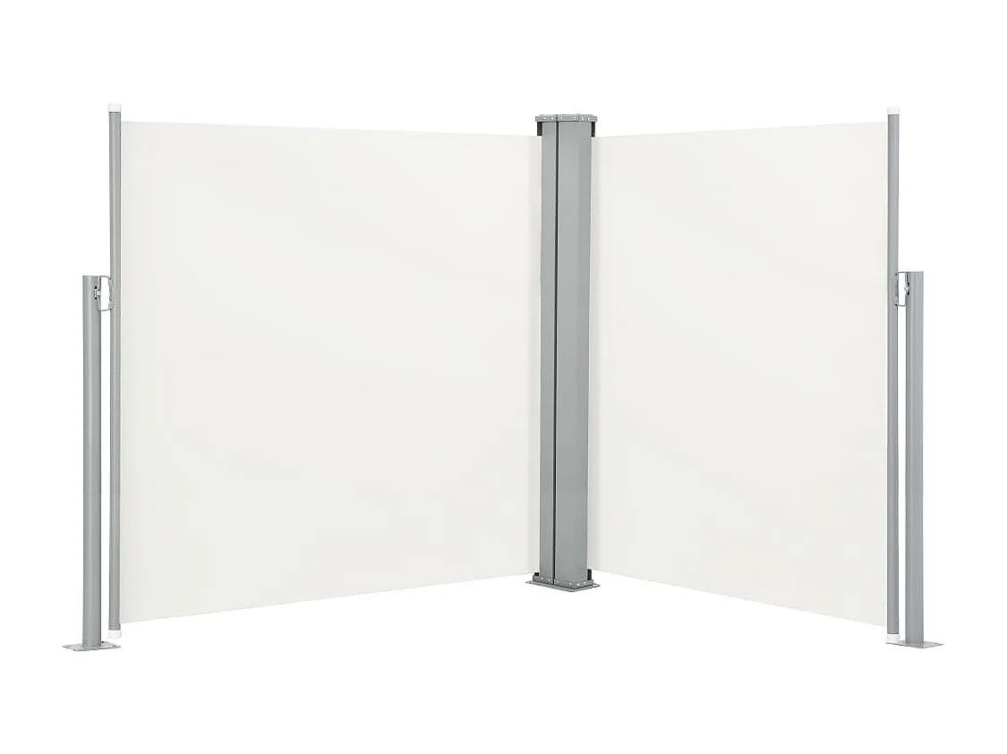 Auvent paravent store brise-vue crème 600 x 170 x 170 cm 02_0007053