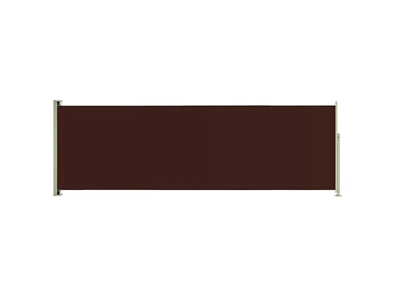 Auvent paravent store brise-vue marron 600 x 200 x 200 cm 02_0007366