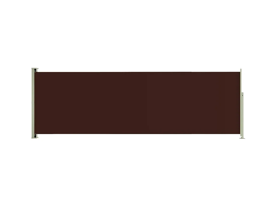 Auvent paravent store brise-vue marron 600 x 200 x 200 cm 02_0007366