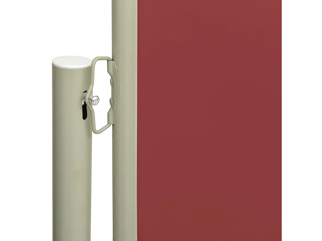 Tela de toldo tela de privacidade lateral retrátil para pátio jardim terraço varanda tela de proteção visual 140 x 300 cm vermelho 02_0007249