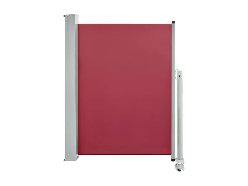 Tenda da sole parasole laterale retrattile per patio giardino terrazza balcone schermo di protezione visiva 100 x 300 cm rosso 02_0007188