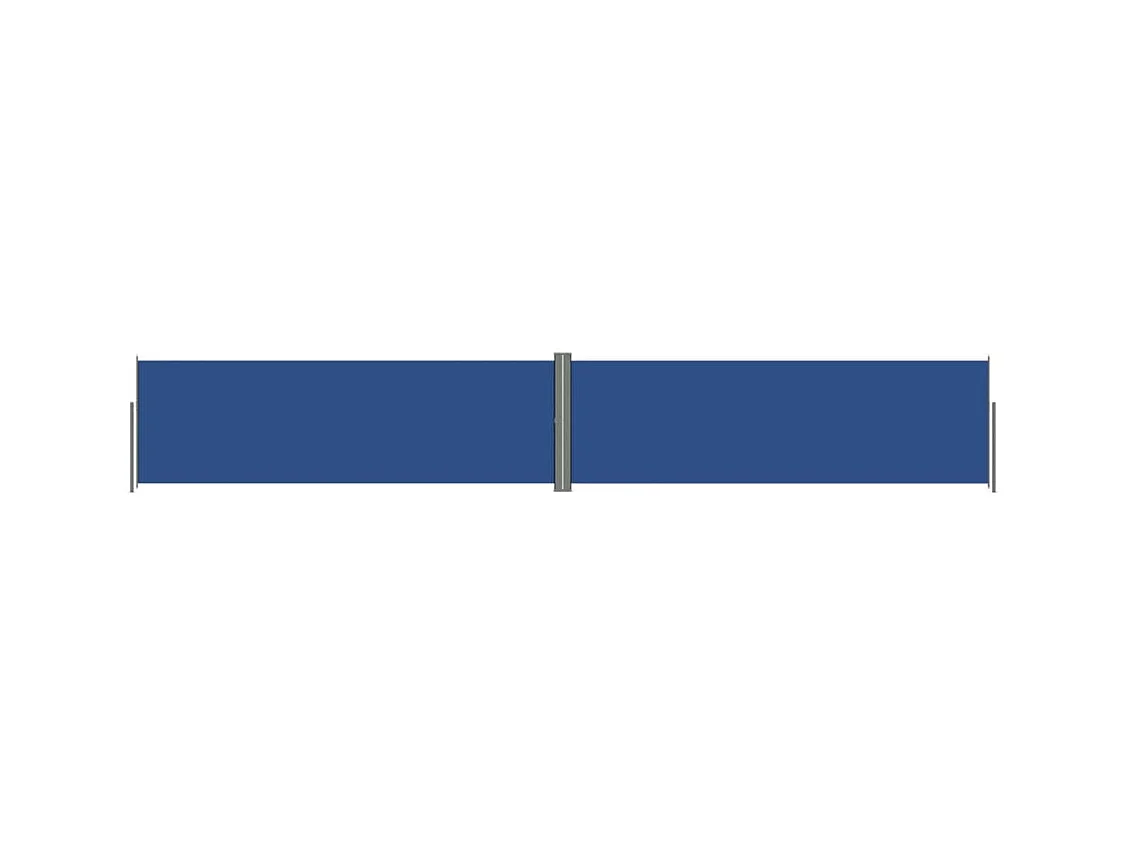 Tenda parasole laterale retrattile per patio giardino terrazza balcone schermo di protezione visiva 160 x 1000 cm blu 02_0007140