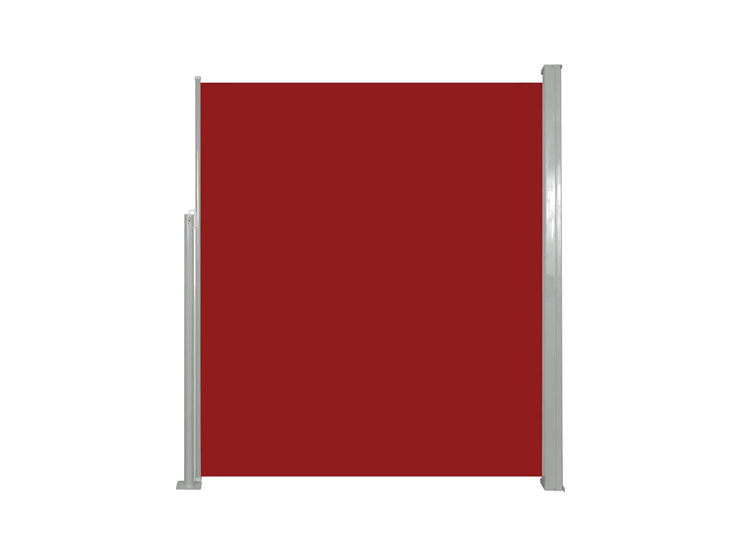 Toldo de protección lateral retráctil para terraza, jardín, terraza, balcón, protección visual, 160 x 500 cm, rojo 02_0007097