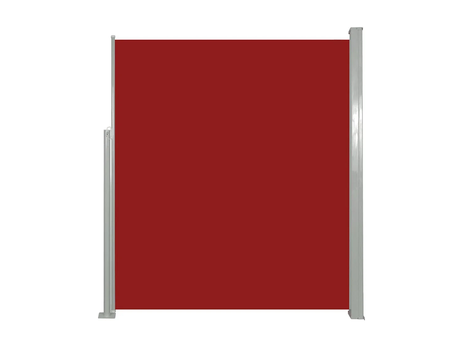 Toldo de protección lateral retráctil para terraza, jardín, terraza, balcón, protección visual, 160 x 500 cm, rojo 02_0007097