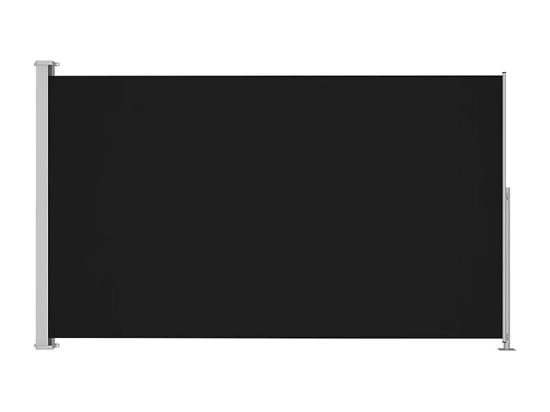 Tenda da sole parasole laterale retrattile per patio giardino terrazza balcone schermo di protezione visiva 220 x 300 cm nero 02_0007374