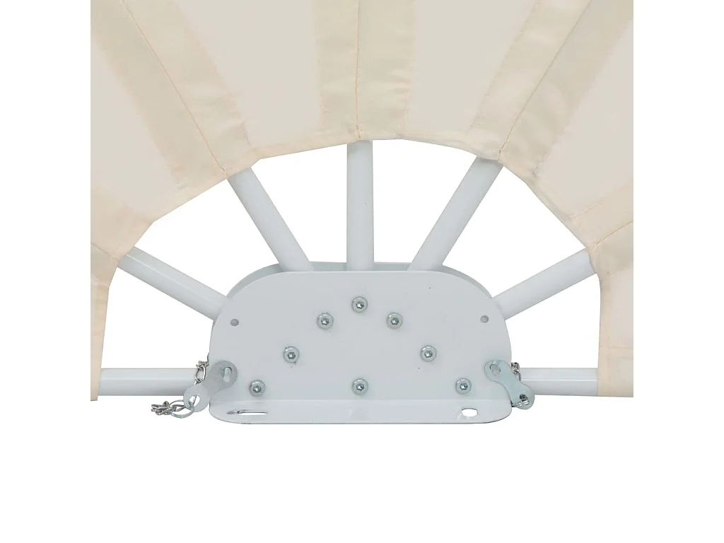 Auvent paravent store brise-vue crème 200 x 20 x 200 cm 02_0007065