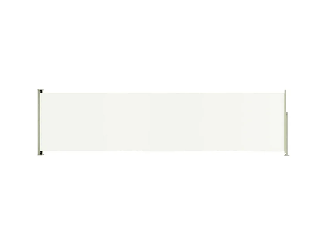 Auvent paravent store brise-vue crème 600 x 160 x 160 cm 02_0007299