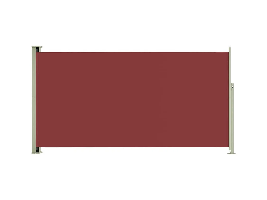 Tenda da sole parasole laterale retrattile per patio giardino terrazza balcone schermo di protezione visiva 160 x 300 cm rosso 02_0007291