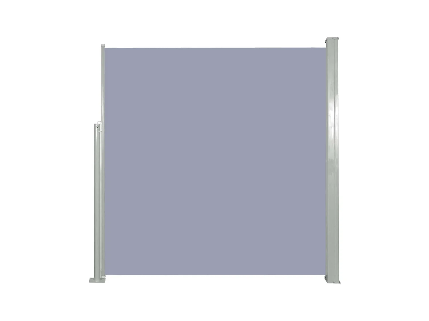 Tenda da sole parasole laterale retrattile per patio giardino terrazza balcone schermo di protezione visiva 140 x 300 cm grigio 02_0007089