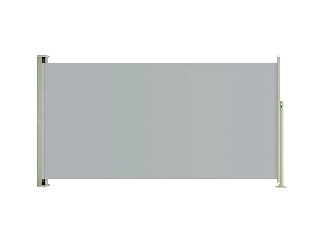 Toldo de protección lateral retráctil para patio, jardín, terraza, balcón, protección visual, 160 x 300 cm, gris 02_0007282