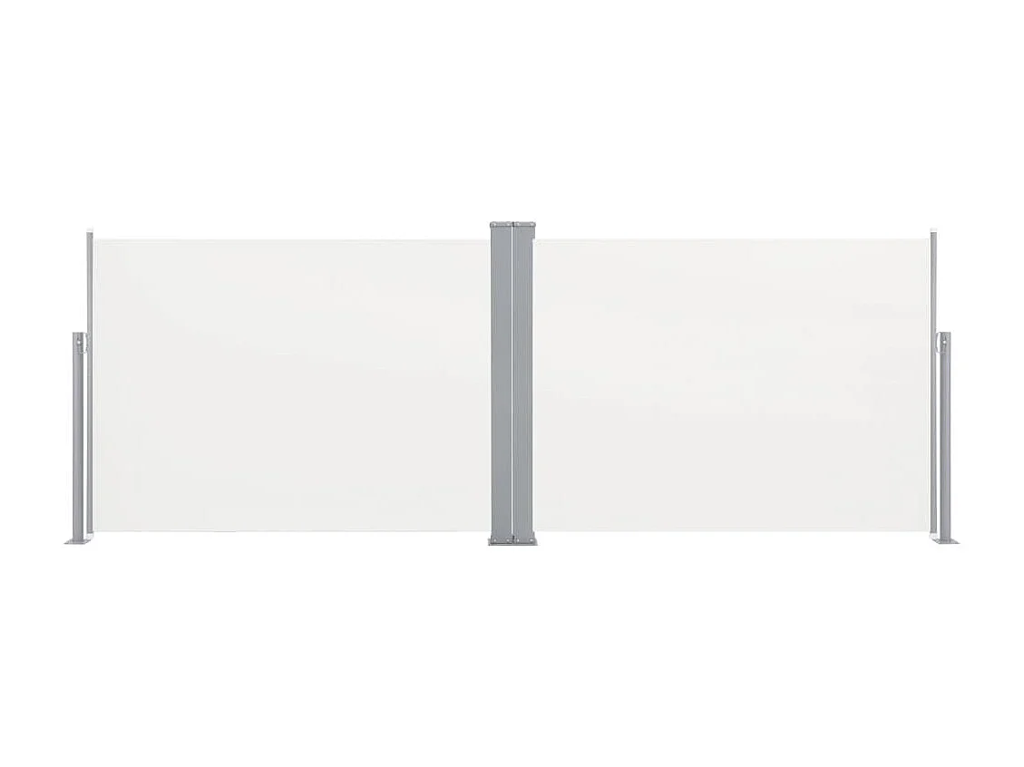 Auvent paravent store brise-vue crème 1000 x 120 x 120 cm 02_0007157