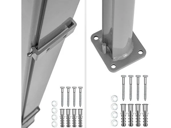 Toldo cortina lateral tela de privacidade abrigo solar retrátil de alumínio 200 x 300 cm preto 08_0000535
