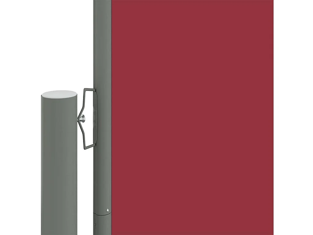 Tenda da sole schermo retrattile laterale privacy per patio giardino terrazza balcone protezione visiva schermo rosso 220 x 1000 cm 02_0007473