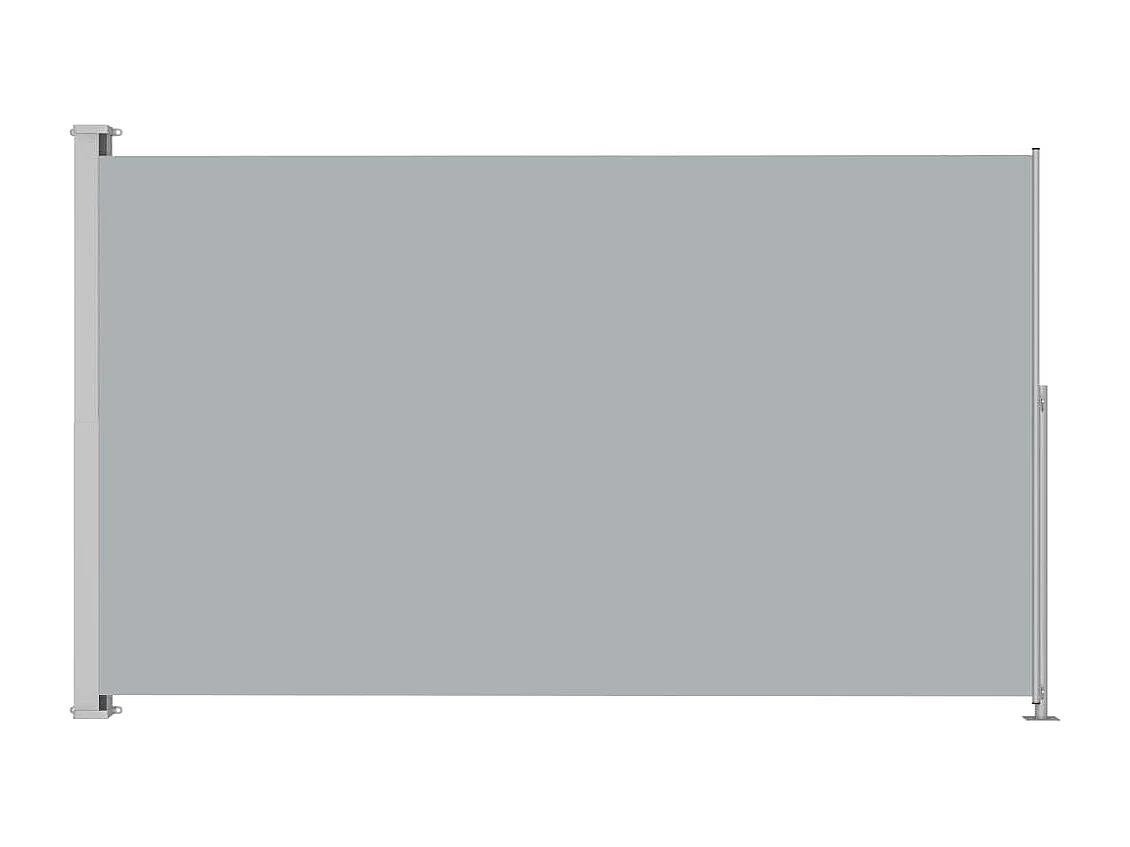 Toldo de protección lateral retráctil para terraza, jardín, terraza, balcón, protección visual, 200 x 300 cm, gris 02_0007351
