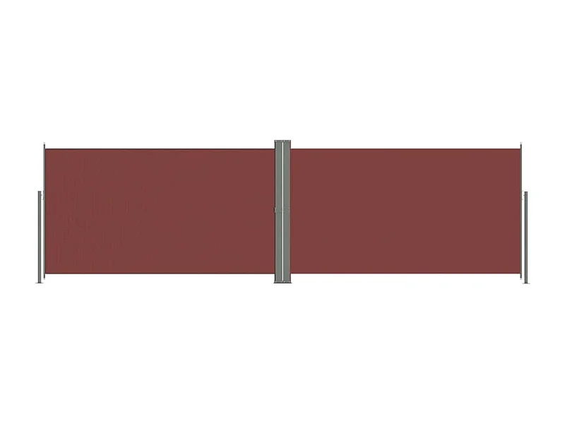 Auvent paravent store brise-vue marron 600 x 180 x 180 cm 02_0007418