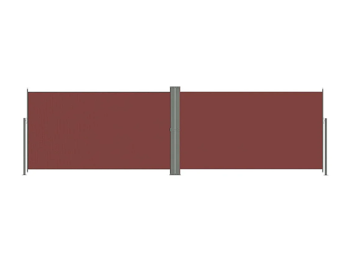 Auvent paravent store brise-vue marron 600 x 180 x 180 cm 02_0007418