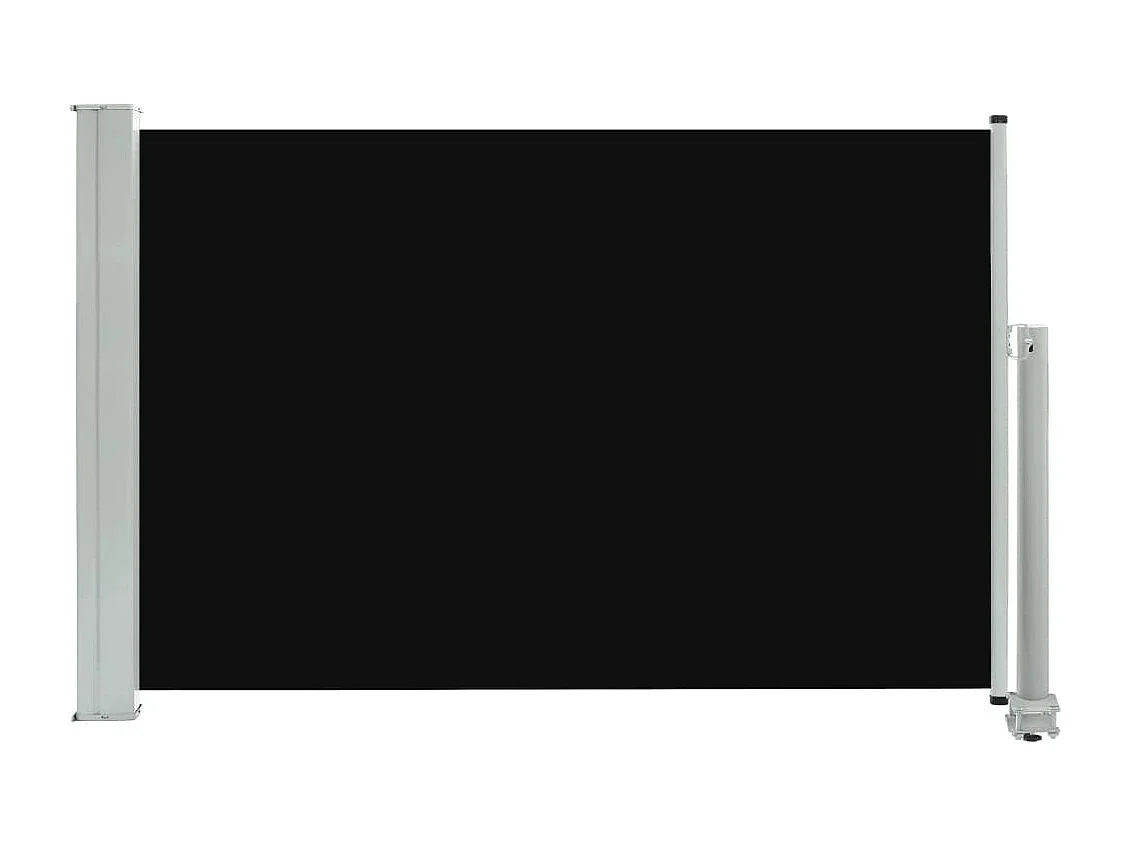Tenda da sole parasole laterale retrattile per patio giardino terrazza balcone schermo di protezione visiva 60 x 300 cm nero 02_0007392