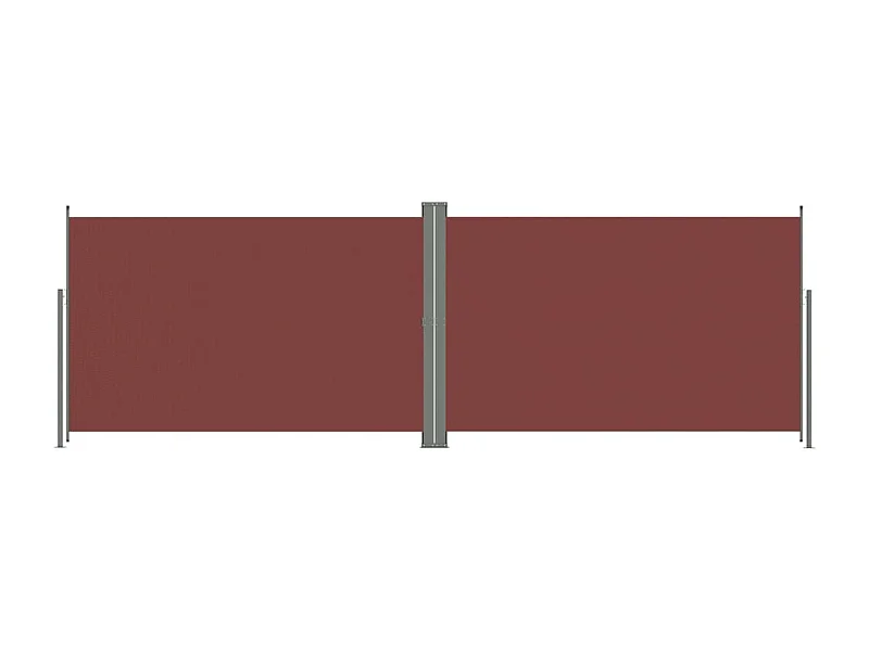 Auvent paravent store brise-vue marron 600 x 200 x 200 cm 02_0007421