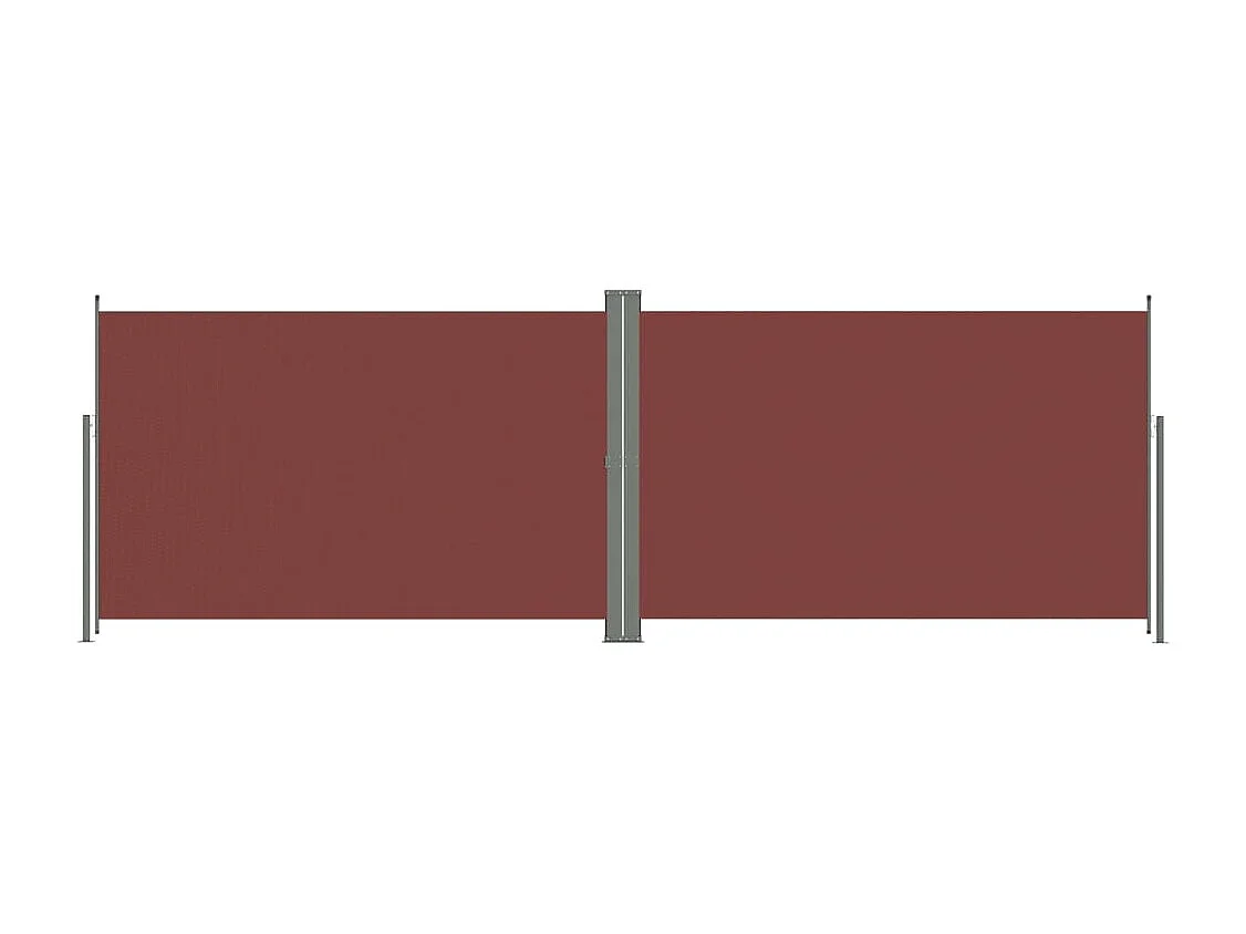 Auvent paravent store brise-vue marron 600 x 200 x 200 cm 02_0007421
