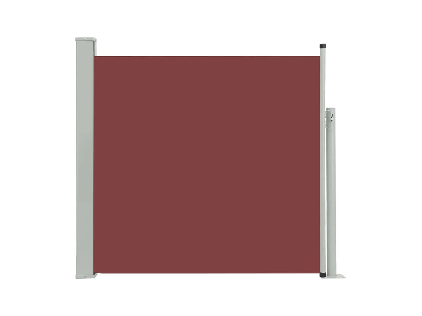 Tenda da sole parasole laterale retrattile per patio giardino terrazza balcone schermo di protezione visiva 170 x 300 cm marrone 02_0007315