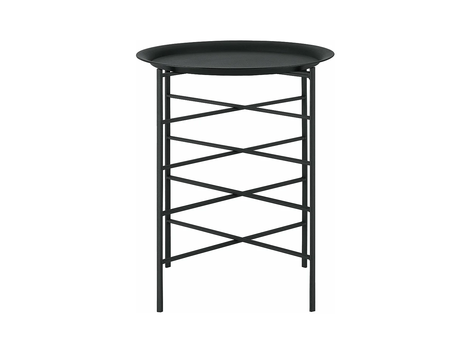 Table basse design plateau métal argentée 40 x 40 x 52 cm 03_0006158