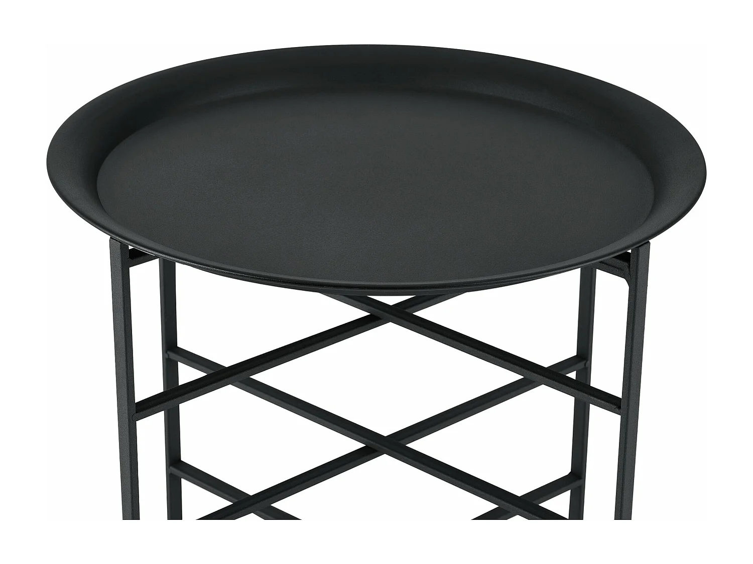 Table basse design plateau métal argentée 40 x 40 x 52 cm 03_0006158